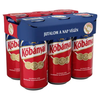 Kőbányai dobozos sör multipack