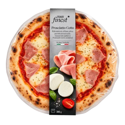 Tesco finest Prosciutto Cotto pizza paradicsomos alapú