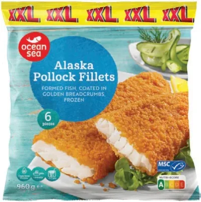 Ocean Sea panírozott alaszkai tőkehalfilé