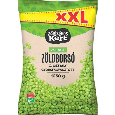Zöldségeskert zsenge zöldborsó XXL