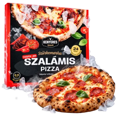 Kenyeres Birtok szalámis nápolyi pizza