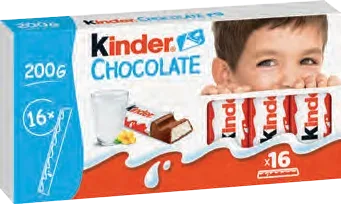 Kinder Csokoládé tejes csokoládé-szeletek tejes krémmel töltve