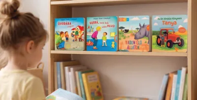 Képeskönyv kinyitható és kihúzható elemekkel