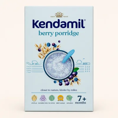 Kendamil tejkása erdei gyümölcsökkel