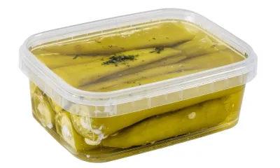 Sajttal töltött sárgapaprika