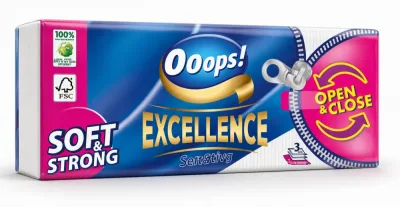 Ooops! papír zsebkendő Excellence Sensitive