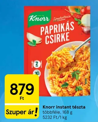Knorr instant tészta