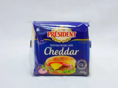 Président Burger Cheddar szeletek