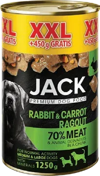 Jack kutya konzerv répával