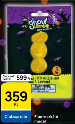Fluoreszkáló medál