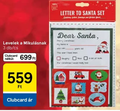 Levelek a Mikulásnak 3 db/cs
