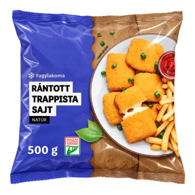 Fagylakoma rántott trappista sajt