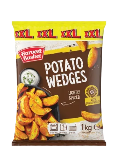 Harvest Basket Burgonyahasábok fűszerpanírban