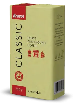 Bravos Classic őrölt, pörkölt kávé