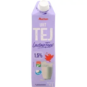 Auchan laktózmentes UHT tej 1,5%