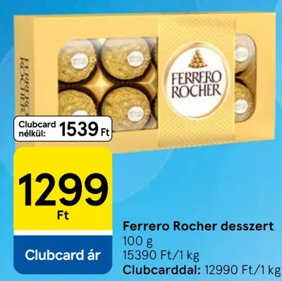 Ferrero Rocher desszert