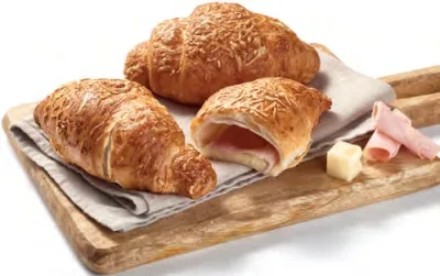Sajtos-sonkás croissant