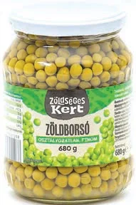 Zöldségeskert zöldborsó