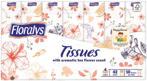 Floralys papír zsebkendő