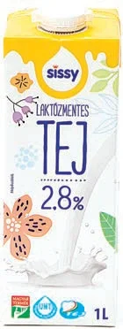 Sissy laktózmentes tej UHT 2,8%