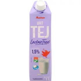 Auchan laktózmentes UHT tej 1,5%
