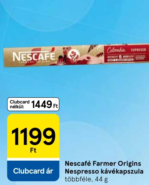 Nescafé Farmer Origins Nespresso kávékapszula