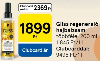 Gliss regeneráló hajbalzsam