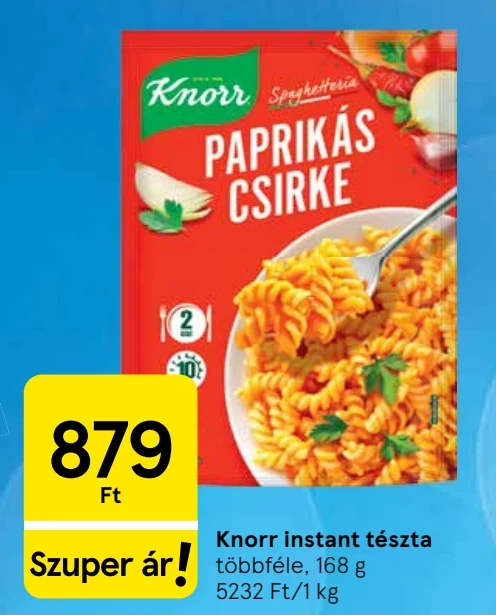 Knorr instant tészta