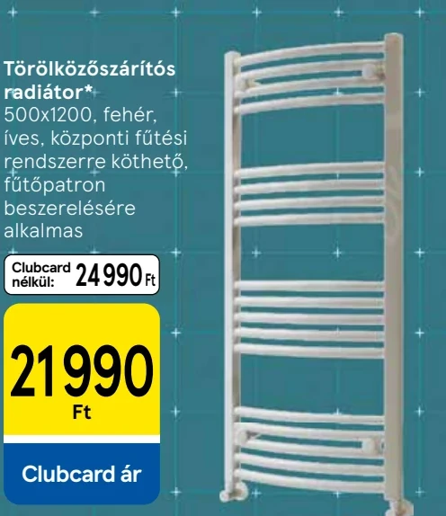Törölközőszárítós radiátor