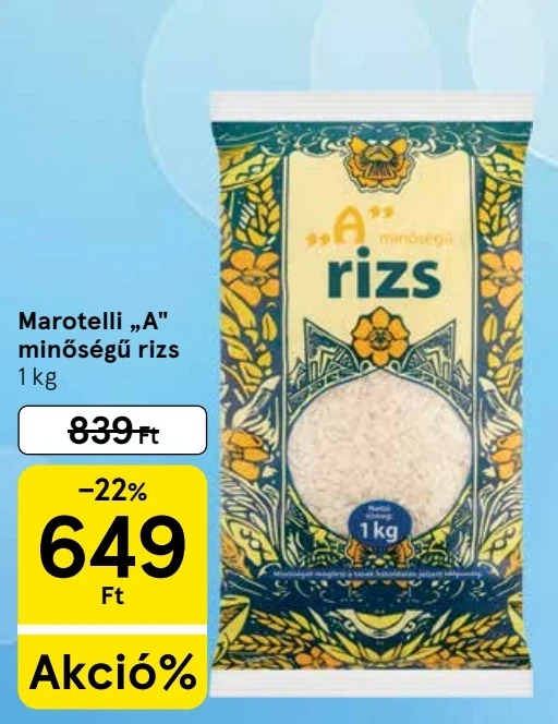 Marotelli A minőségű rizs